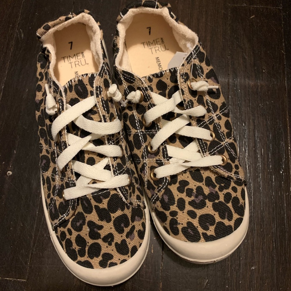 Leopard Canvas Sneakers